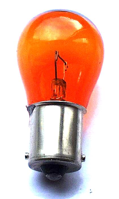 BA15s AMBER Indicator Bulb 12v 21W (Opposite Pins) – Powerful UK