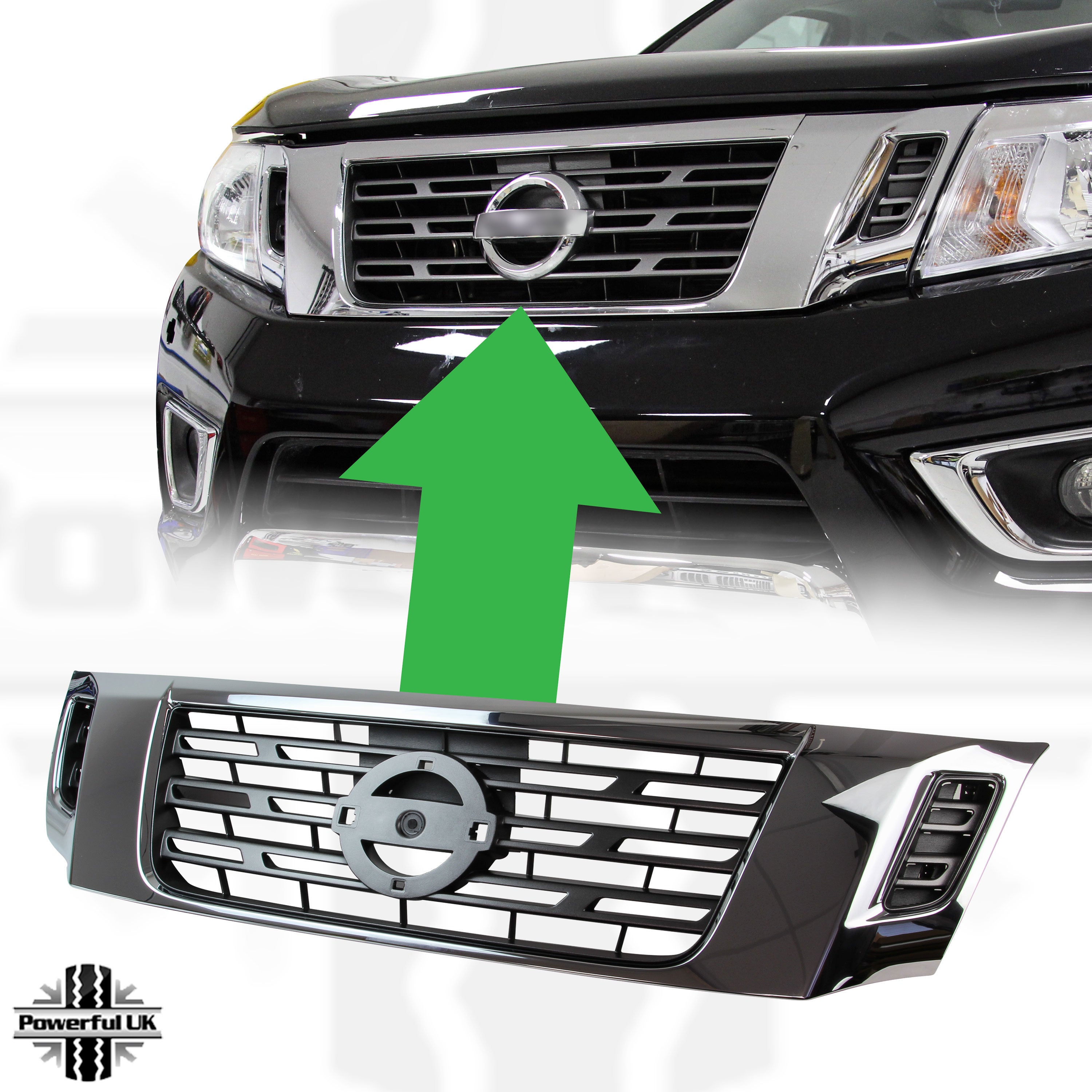 Nissan navara deals front grill accessories