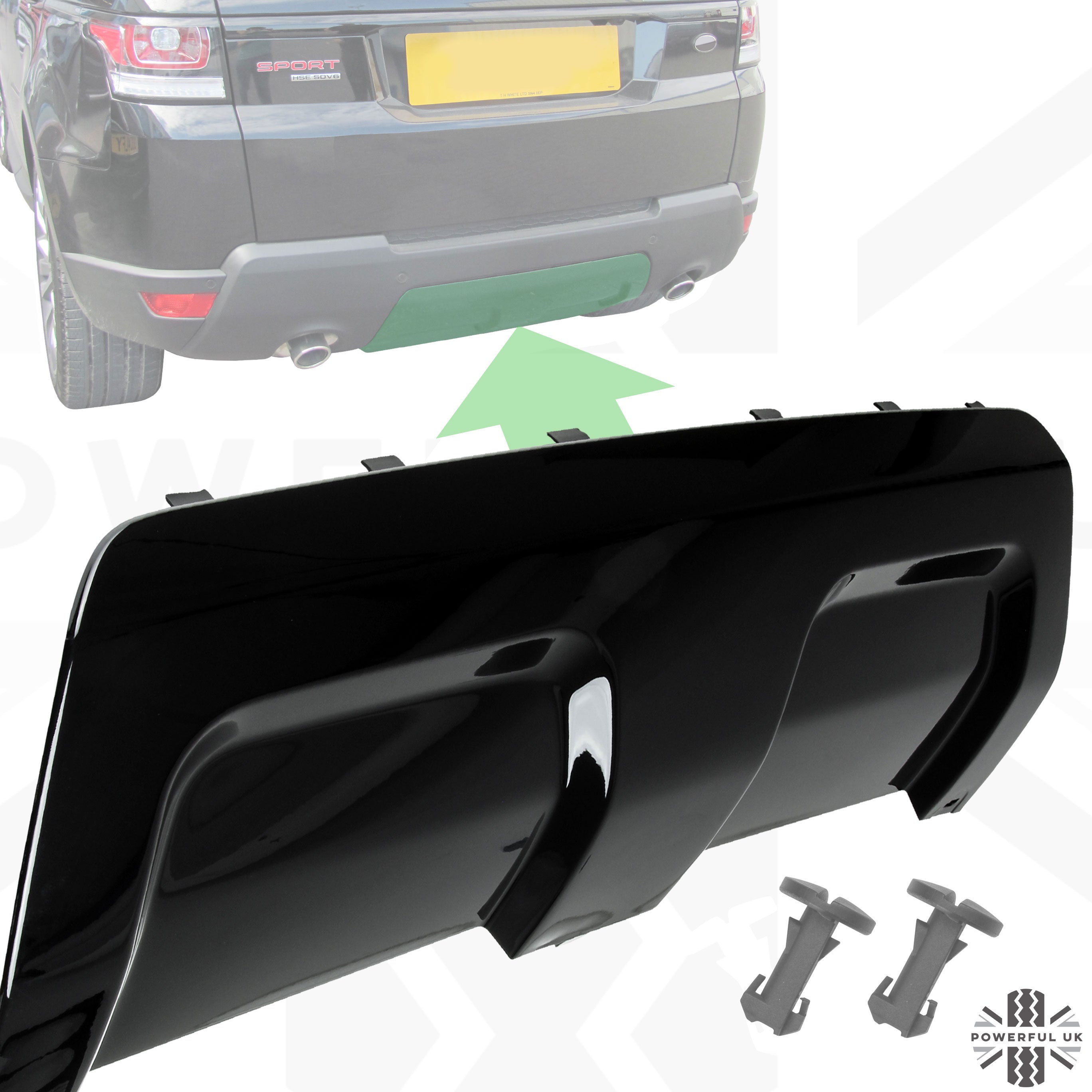 Rear Tow Eye Cover for Range Rover Sport L494 (2014-17) - Gloss Black –  Powerful UK