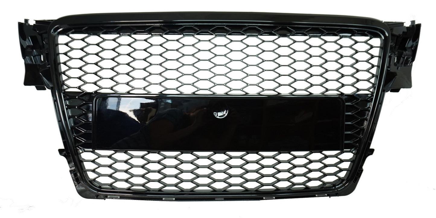 RS Style Front Grille - Black - for Audi A4 B8 (2009-12)