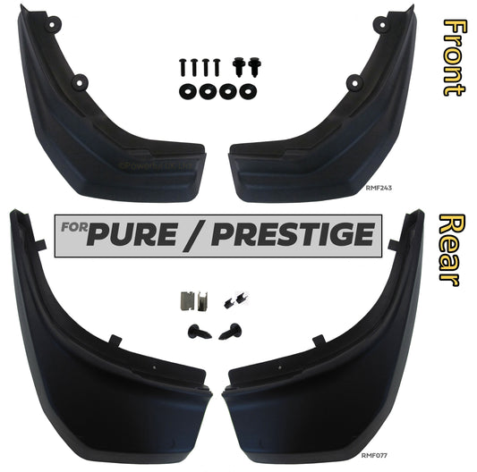 Front & Rear Mudflap Kit for Range Rover Evoque L538 Pure/Prestige