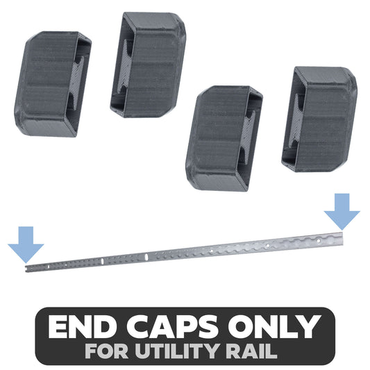 4x End Caps for Utility Rails