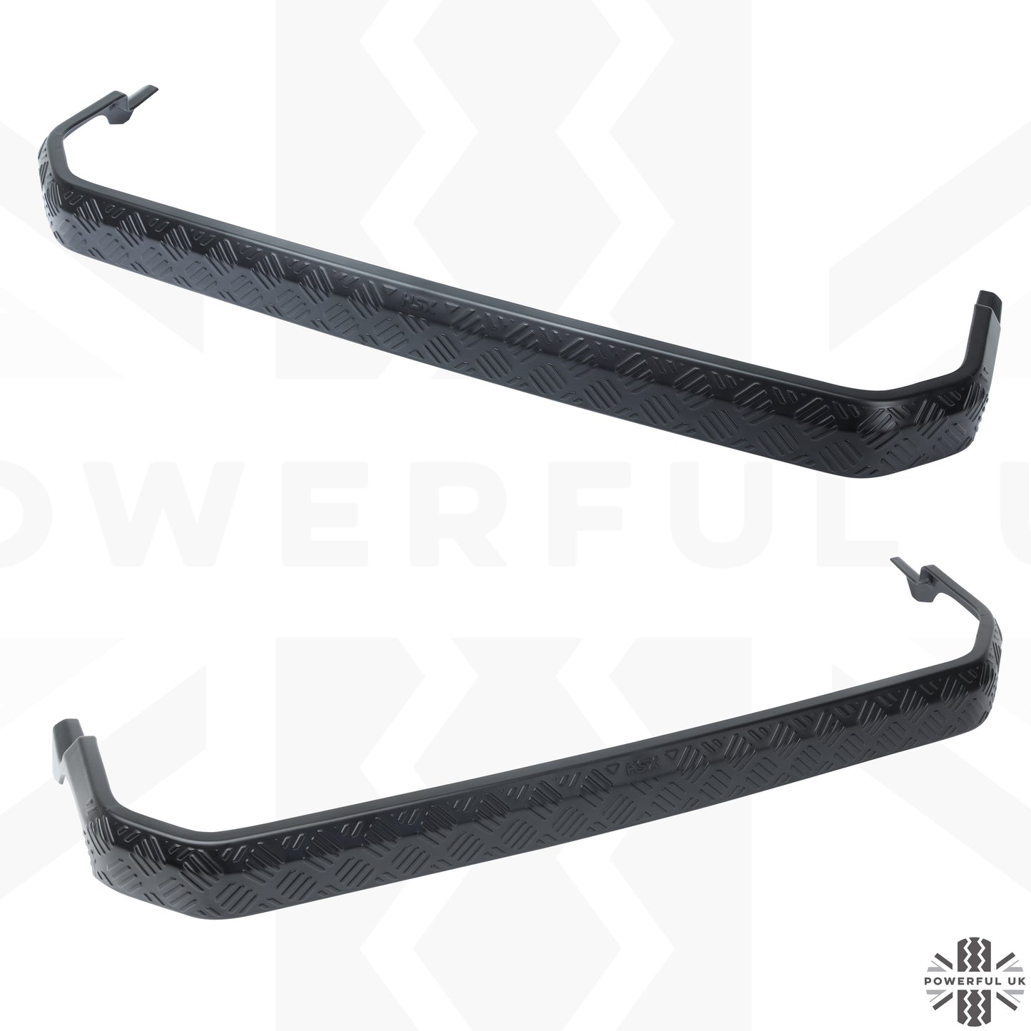 Fixed Side Steps (Aftermarket) for Land Rover Defender L663 (90 Model) - Black