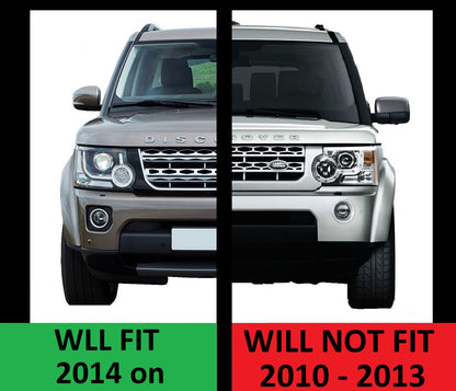 Front Grille - Black / Chrome / Black - for Land Rover Discovery 4 Facelift 2014 on