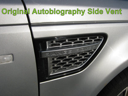 Side Vents - Black/Silver/Black for Range Rover Sport 2010