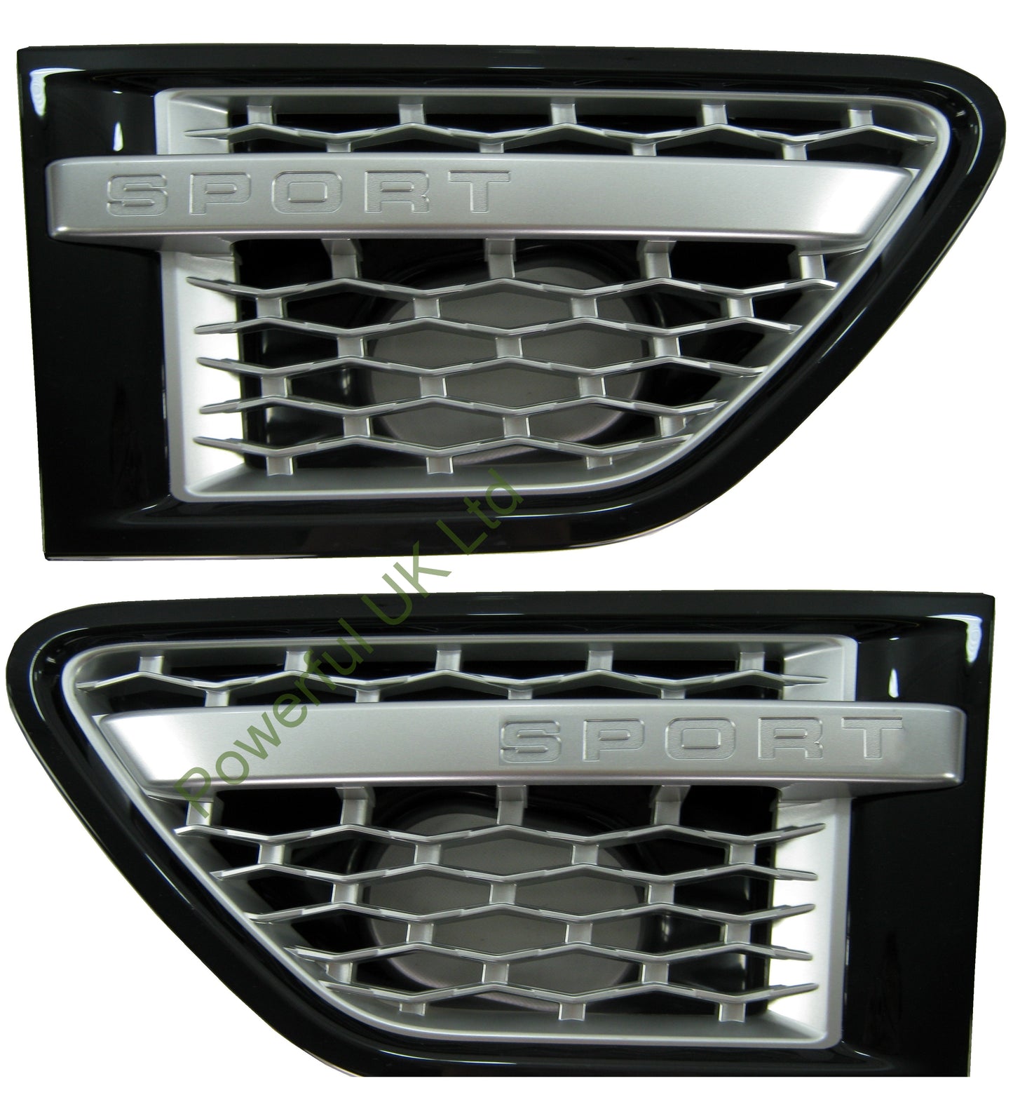 Side Vents - Black/Silver/Silver for Range Rover Sport 2010