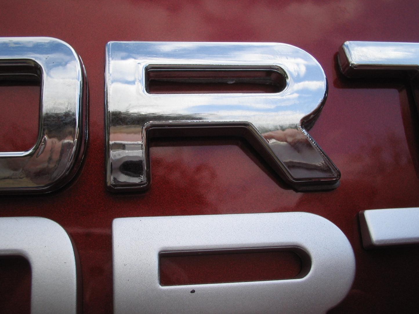 Chrome Tailgate Lettering - SPORT - for Range Rover Sport