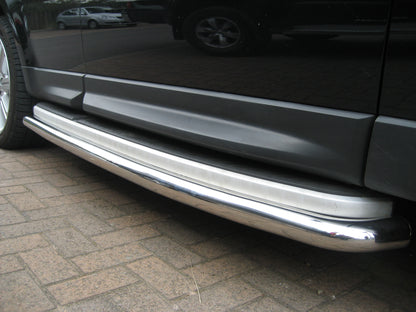 Side Bars (Fit To Under Side Steps) - Polished Stainless for Range Rover Sport