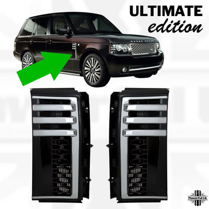 Side Vents - Black/Chrome/Black for Range Rover L322