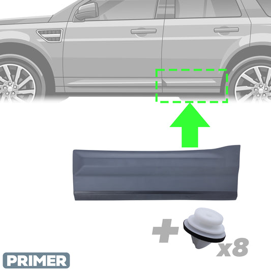 Lower Door Moulding in Primer - Rear Left Door - for Land Rover Freelander 2