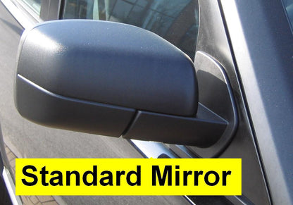 Top Half Mirror Covers for Land Rover Discovery 3 - Matt Black