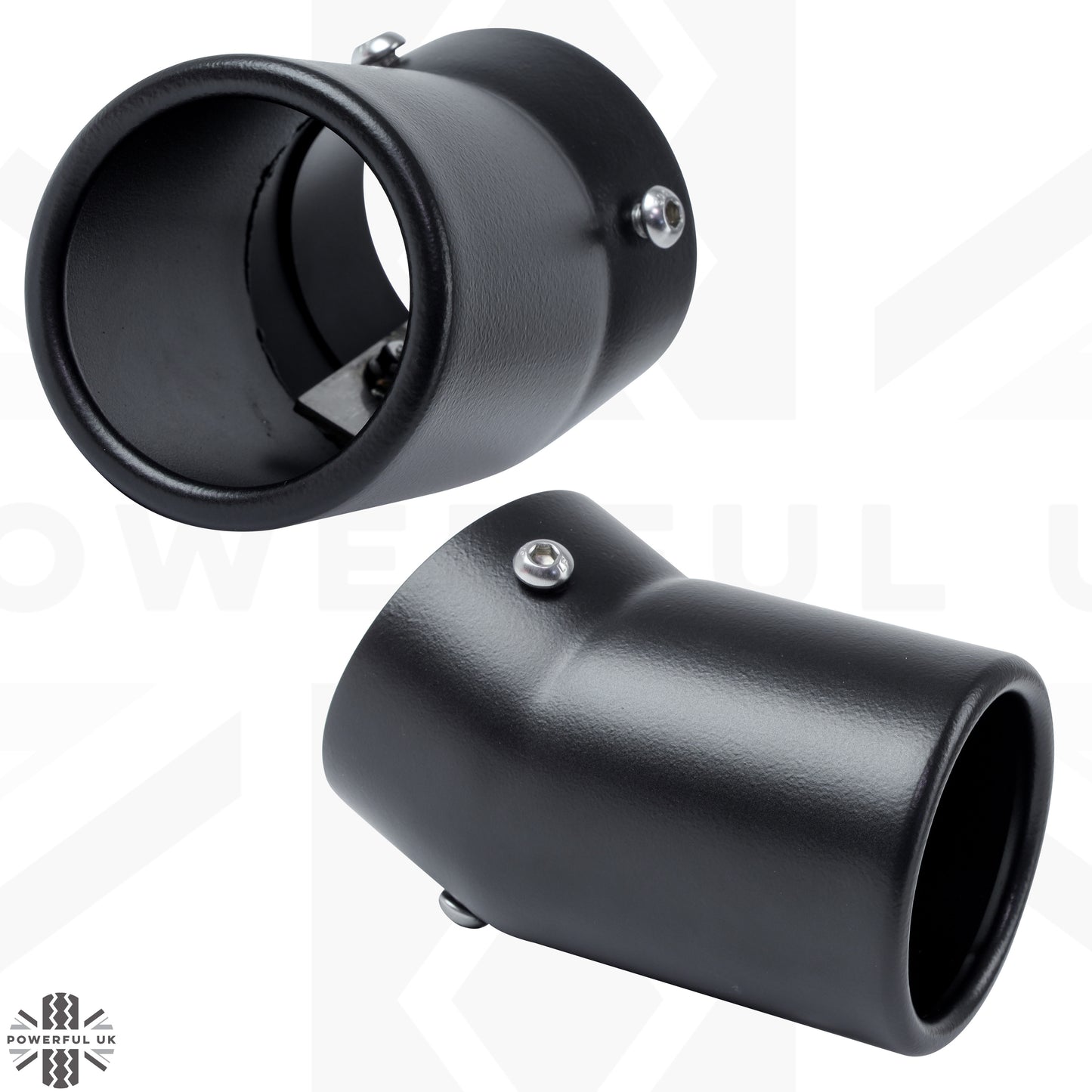 Exhaust Tips for Land Rover Defender L663 (for 65mm exhaust) - Technical Black