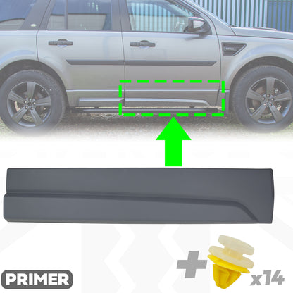 HST/Dynamic Lower Door Moulding in Primer - Front Right Door - for Land Rover Freelander 2