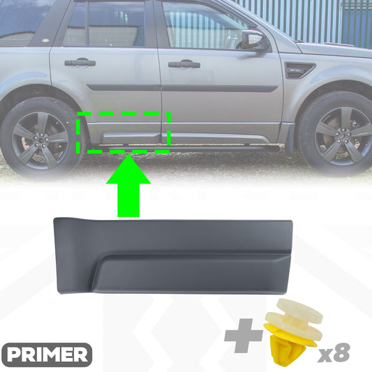 HST/Dynamic Lower Door Moulding in Primer - Rear Right Door - for Land Rover Freelander 2