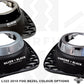 Front Bumper Fog Lamp Surrounds for Range Rover L322 2010 - Silver & Black