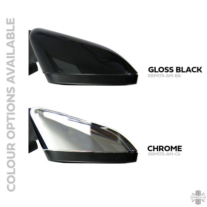 Replacement Top Mirror Caps for Range Rover L322 2010 on - Gloss Black