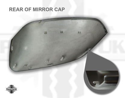 Replacement Top Mirror Caps for Range Rover L322 2010 on - Gloss Black