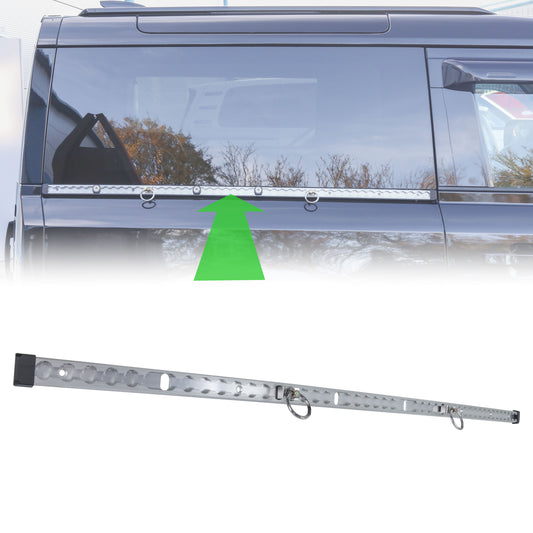 Silver Utility Side Rail for Land Rover Defender L663 90 - Right Kit