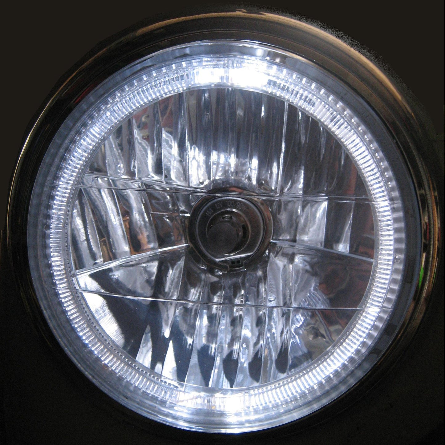 2x 7" Headlights with Angel Eye - RHD