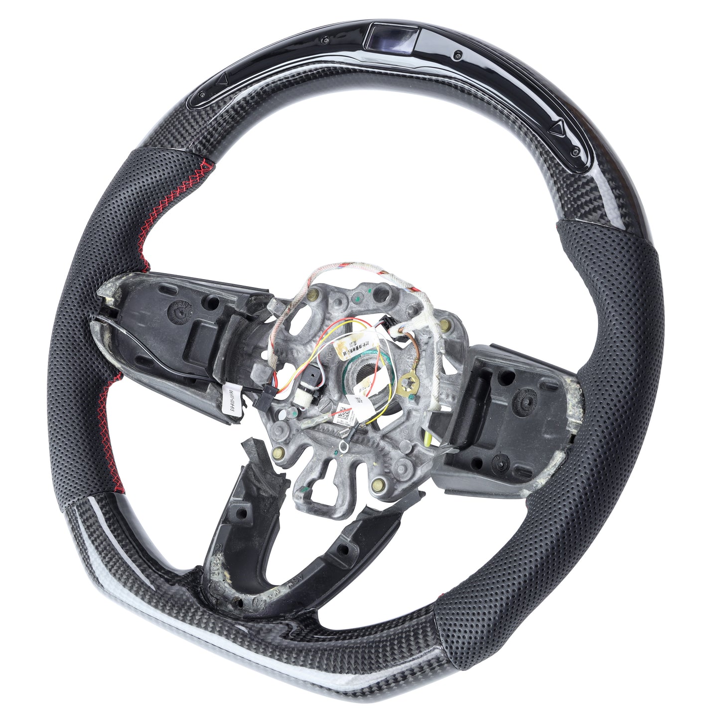 Multi-Function Display Steering Wheel - Carbon Fibre + Sports Grip for BMW Mini F54,F55,F56