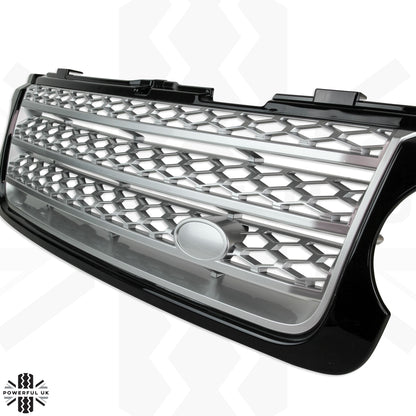 Black & Silver Front Grille for Range Rover L322 2010 on