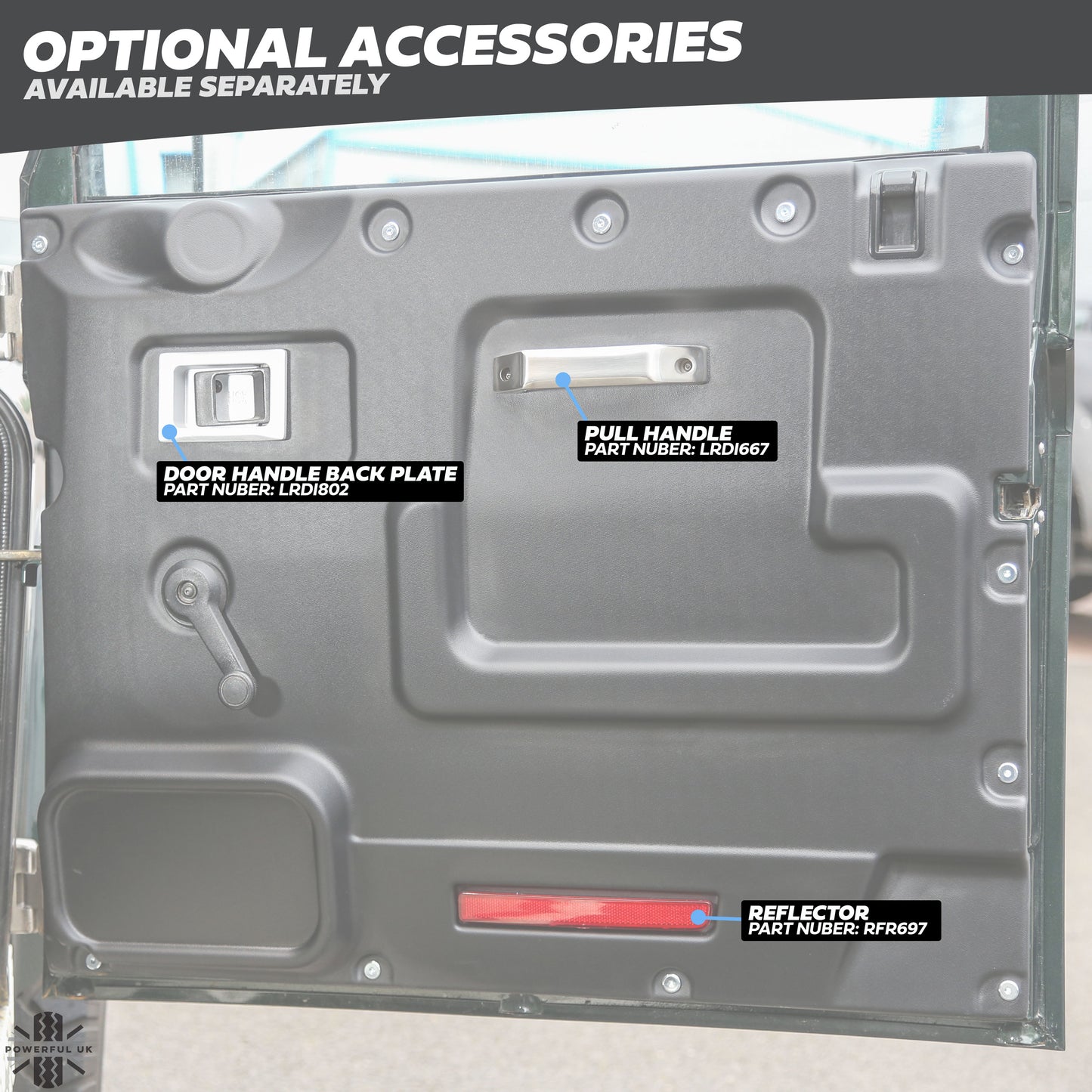 Door Card Upgrade Kit for Land Rover Classic Defender - Early Type