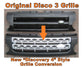 Front Grille for Land Rover Discovery 3 - Disco 4 look Grey / Black