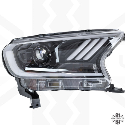 LED Headlights with DRL for Ford Ranger 2016-22 - Left Hand Drive - PAIR