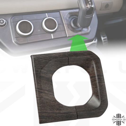 Gear Selector Surround Trim - Oak Wood - for Land Rover Defender L663