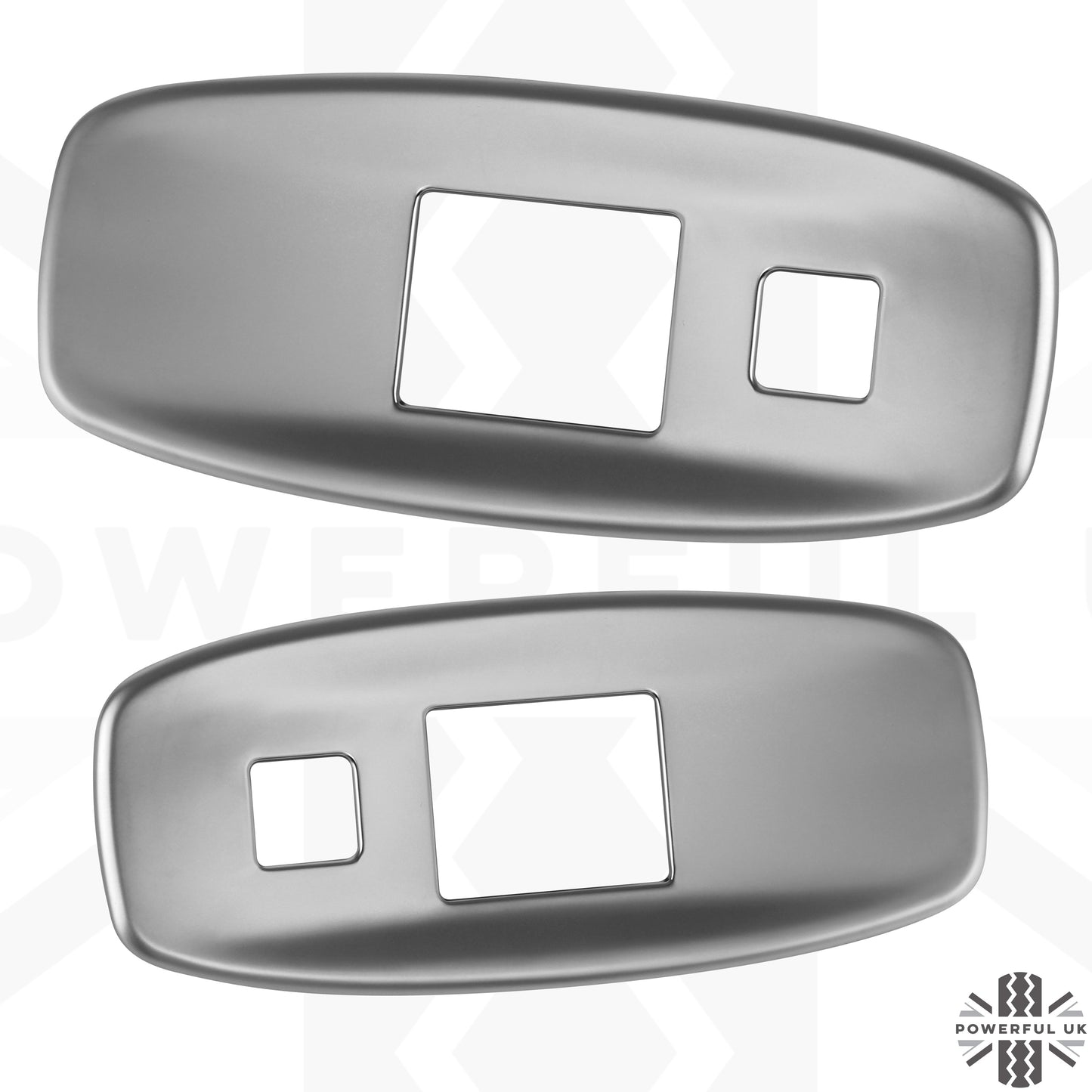 USB Panel Trims x2 - Silver - for Land Rover Defender L663