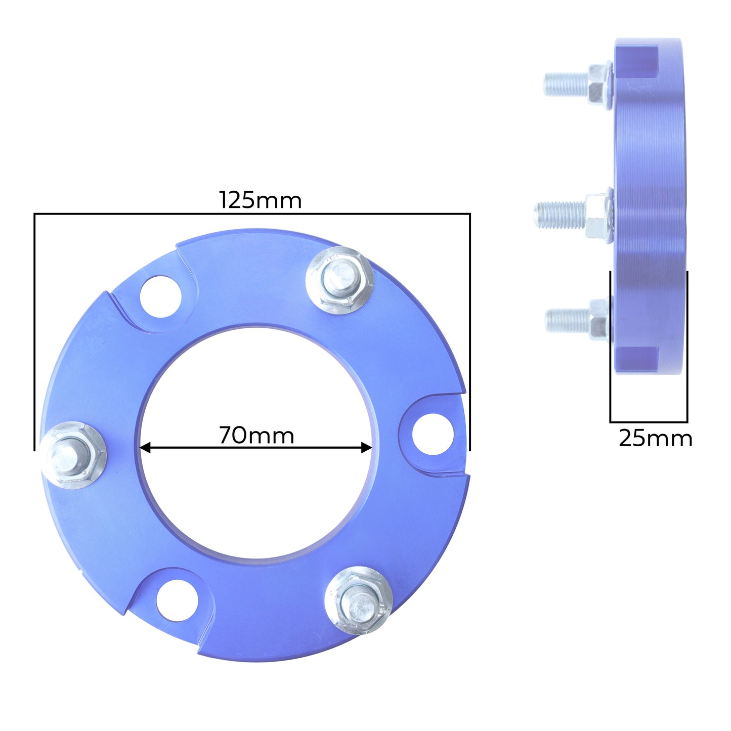 Alloy Strut Spacer - 25mm for Toyota Hilux Mk6 /Mk7