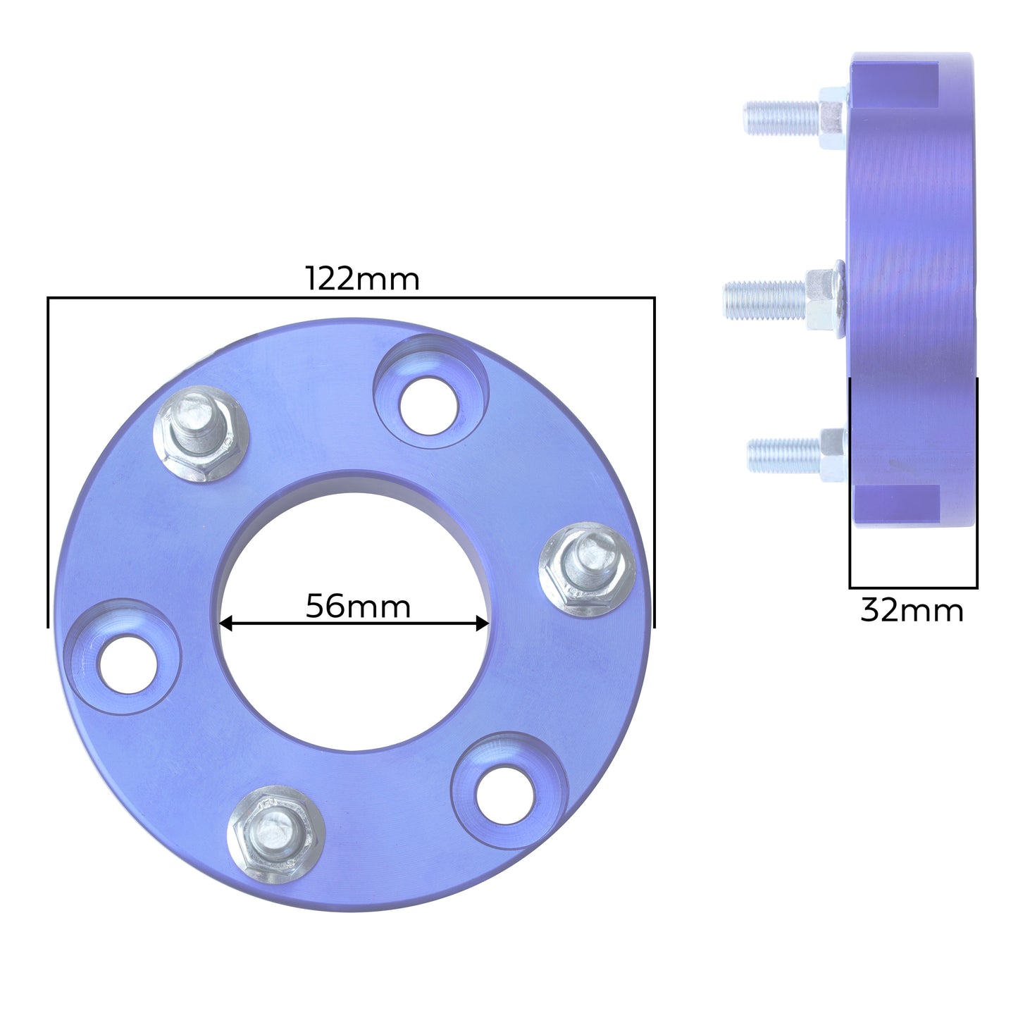 Alloy Strut Spacer - 32mm for Ford Ranger 2012-19