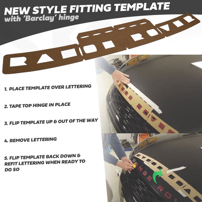 Front Lettering Template for Range Rover Evoque (2011-19)