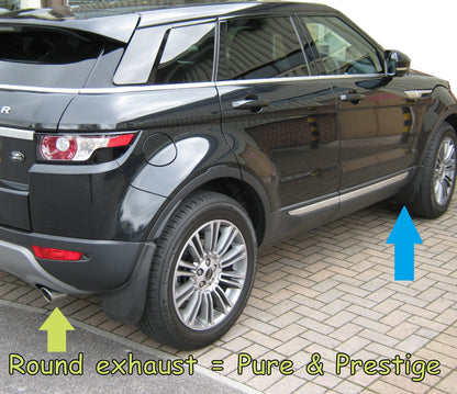 Front & Rear Mudflap Kit for Range Rover Evoque L538 Pure/Prestige