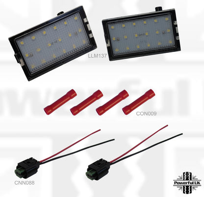 LED Rear Number plate light kit lamp for Land Rover Freelander 2 facelift