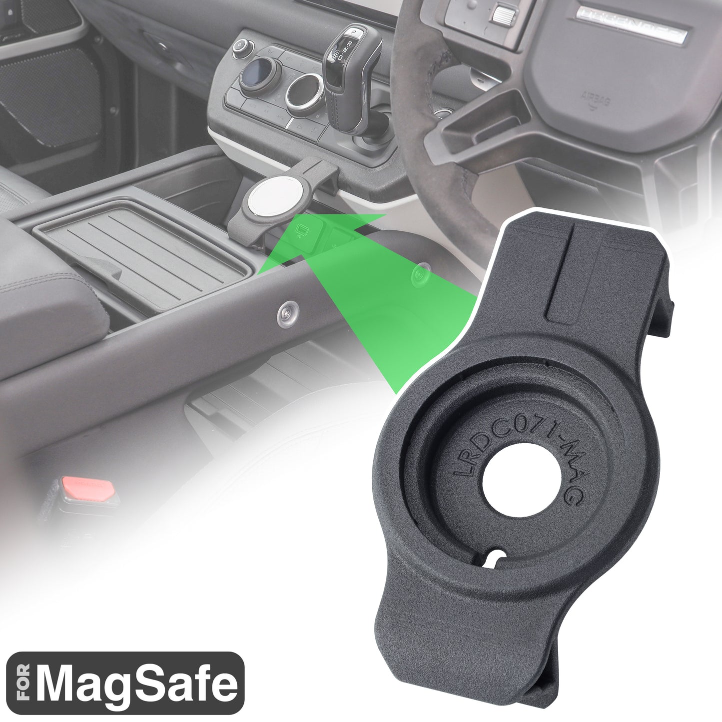 Centre Console MagSafe Charger Holder for Land Rover Defender L663