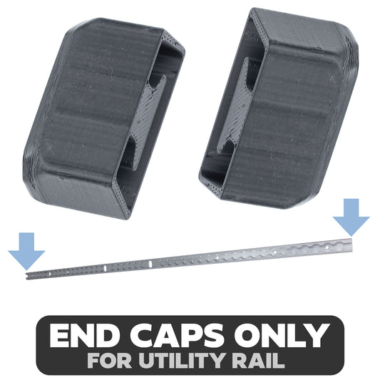 2x End Caps for Utility Rails