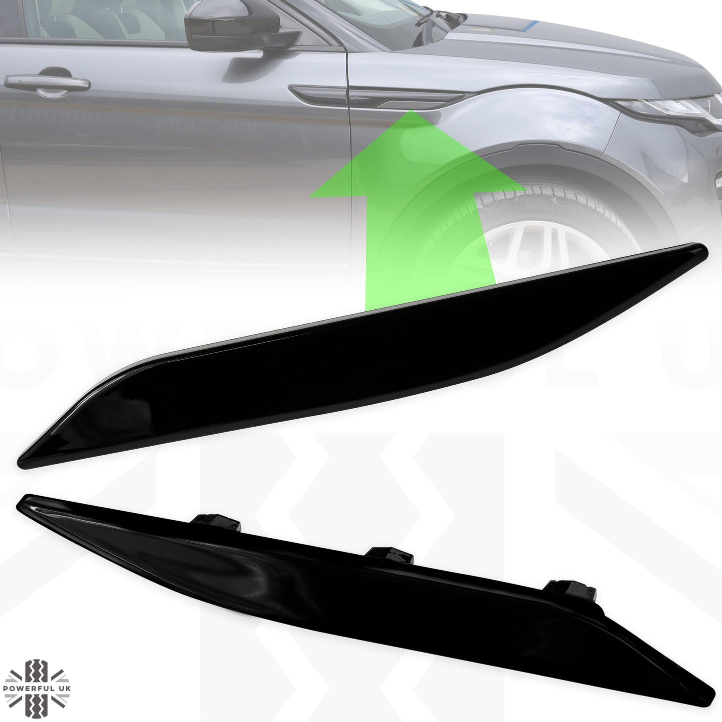 Side Vent Inserts - Gloss Black for Range Rover Evoque