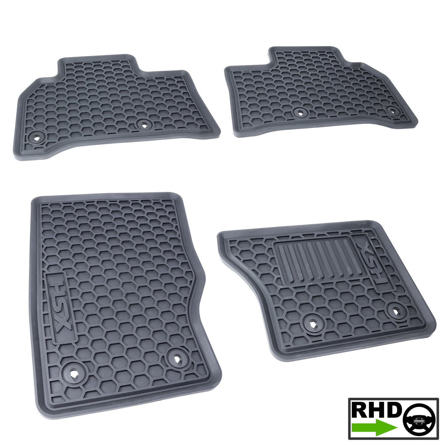 Rubber Floor Mats 4pc - RHD - for Range Rover Sport L494 (2014-17)