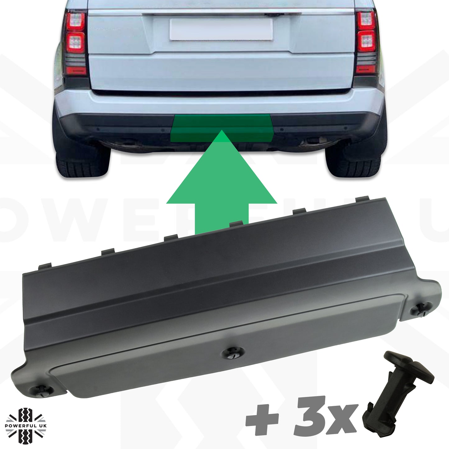 Rear Tow Eye Cover for Range Rover L405 - Aftermarket