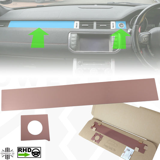 Dash Insert Kit - Range Rover Evoque(2011-18) - RHD - Rose Gold