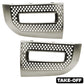 Fog Lamp Surround Grille for Land Rover Defender L663 - TAKE OFF - Starlight Satin Chrome - PAIR