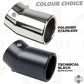 Exhaust Tips for Land Rover Defender L663 (for 65mm exhaust) - Technical Black