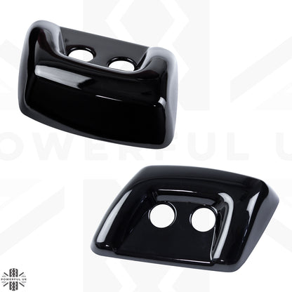 Headlight Washer Jet Covers for Range Rover Sport L320 2005-09 in Gloss Black