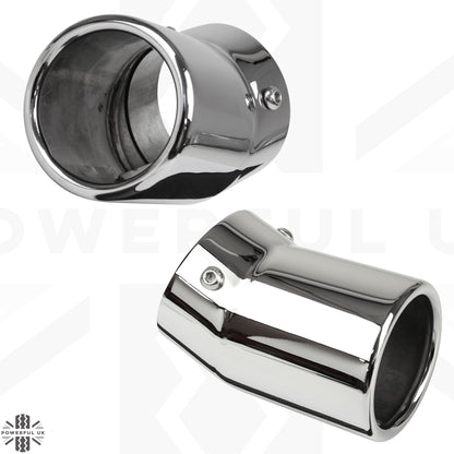 Exhaust Tips for Land Rover Defender L663 (for 65mm exhaust) - Stainless