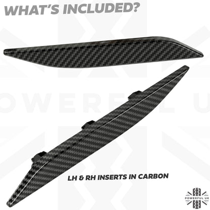 Side Vent Inserts - Carbon Fibre for Range Rover Evoque