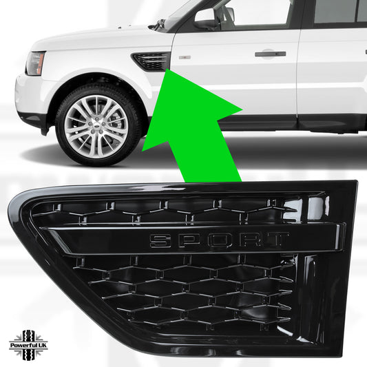 Side Vents - Black/Black/Black for Range Rover Sport 2010