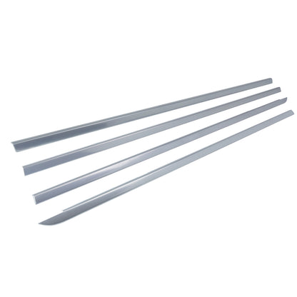 4pc Window Rubber Trim Set in Stainless Steel for Land Rover Freelander 2