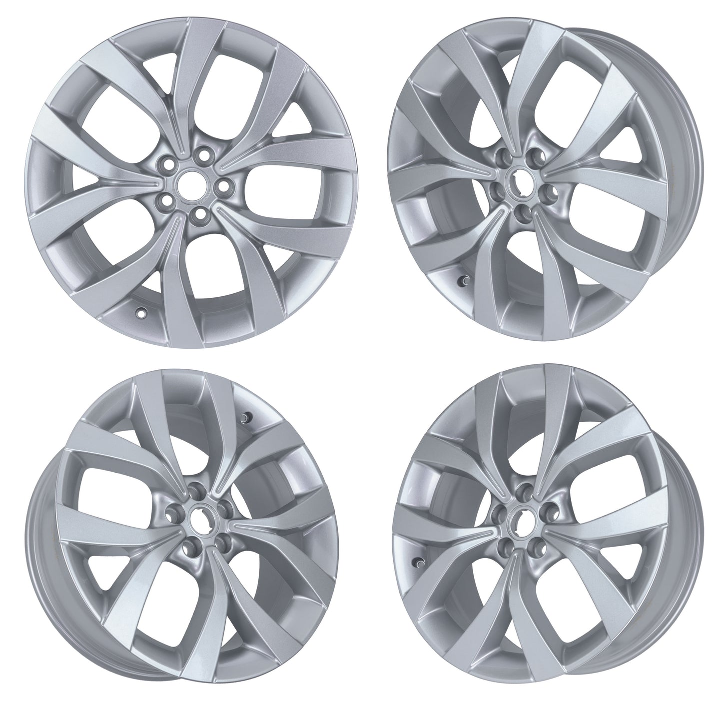 20" Alloy Wheels - Sparkle Silver - Set of 4 for Land Rover Freelander 2 Genuine