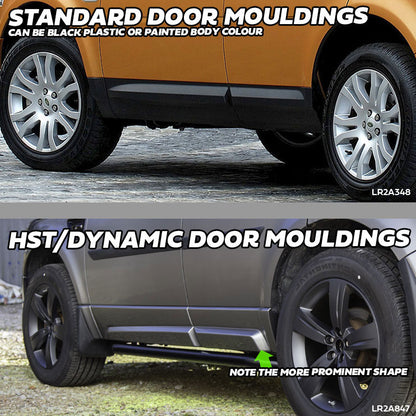 HST/Dynamic Lower Door Moulding 6pc Kit in Gloss Black for Land Rover Freeelander 2